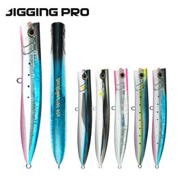 Baits Lures JiggingPro 190mm 60G Topwater Popper Lure Sea Fishing Lure Amberjack Kingfish Tonijn GT Bait Lure 230331