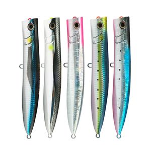 Cebos Señuelos JIGGINGPRO 190mm 60g Topwater Slim Popper señuelo mar pesca flotante Amberjack Kingfish atún GT cebo 231202