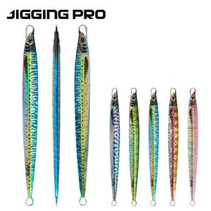 Baits Lures JiggingPro 80G 100G 3D printsnelheid Jig Metal Jigging Lure Fishing Aas Zoutwater Vissen Lure 230331