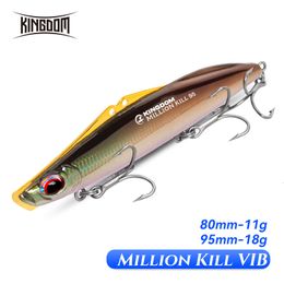 Cebos Señuelos Kingdom Million Kill Vibration Pesca 11g 18g Lanzamiento largo Hundimiento Cebo duro artificial Bass Pike Tackle 230307