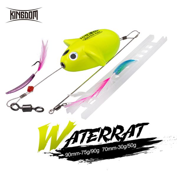 Baits Leurres Kingdom Naufrage Flottant Pêche 70mm 90mm Haute Densité ABS Mousse Forme De Souris Balance Far Casting Artificiel Dur Swim Bait 230912