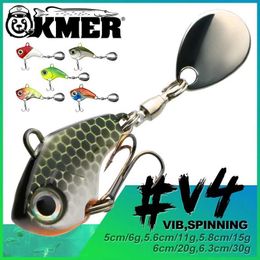 BAITS LURS KMER V4 Fishing Bait Balanceur Winter Jib Rotator Jib vib Sink Hook Parker Wally Equipment Accessories SHOVELQ240517