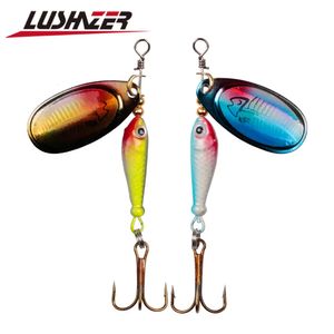 Appâts Leurres LUSHAZER pêche spinner appât 9g cuillère leurre appâts métalliques triple crochet isca artificiel poisson wobbler chargeur carpe spinnerbait 231207