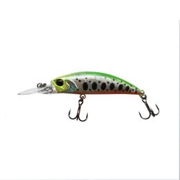 Appâts Leurres Lutac Minnow Leurre en plastique dur Yeux 3D Coulant 9 couleurs 55mm 3 8g Hameçons triples de pêche 230825