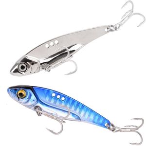 Baits Lures Metal Vib Blade Lure 7101214151825G Sinking Vibration Vibe voor bas snoekvissen blauw zilver goud roze groen 221116