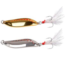 Baits Lures Metal VIB Leech Spinners Lepel 25G 35G 5G 75G 10G 15G 20G Artificial Bait Lure Fishing Tackle voor bas Pike Perch 230821