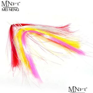 Baits Lures Mnft 40 Packs Flashabou Holographic Tinsel Fly Fishing Attaching Glittering Mylar Crystal Jig Hook Lure Making Material Drop D Otl6H