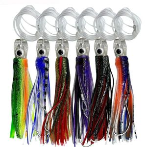 Appâts Leurres Poulpe Leurre Souple À La Traîne Thon Accessoires De Pêche Jupe Appât Mer Gros Poisson 47g Silicone Sports 231206