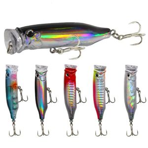 Appâts Leurres Popper Pêche Dur Topwater Appât Flottant Artificiel 7cm94g Wobblers Yeux 3D S'attaquer aux Marchandises pour Accessoires de Mer 231020