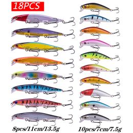 Appâts Leurres Proleurre Ensemble de leurres de pêche Minnow Sinking Hard Bait Swing Crankbait Crazy Wobblers Tackle Kit de leurres bioniques artificiels à manivelle 230421