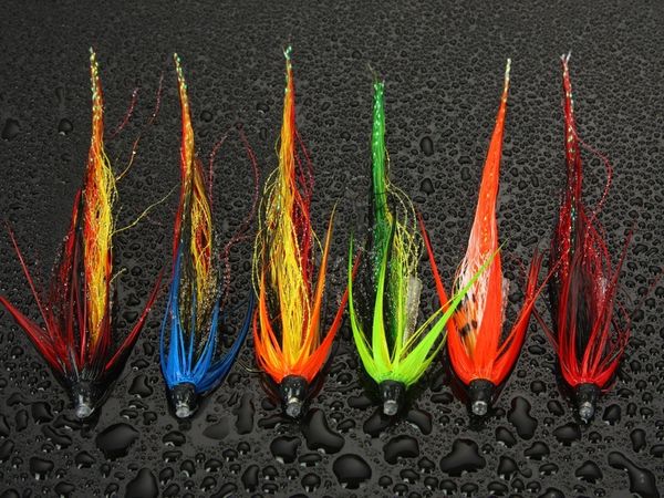 Cebos Señuelos Scottish y Spey Shrimp Tube Fly Needle Tube Salmon Flies Selection12-pack 230728