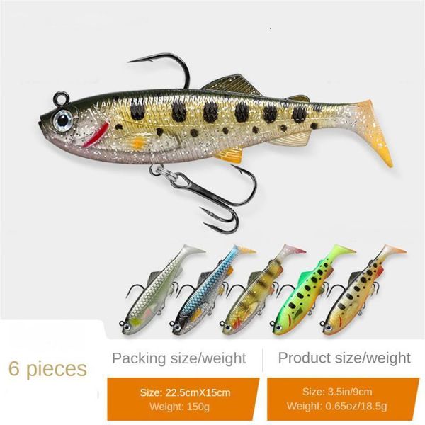 Appâts leurres en silicone appâts crevettes en plastique doux crevette artificielle doux avec hook jig leurre lour de natation wobblers tourning tacle appâts outils de pêche 230812