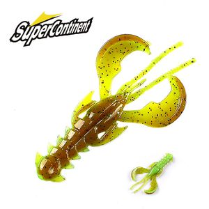 Baits lokt supercontinent gekke 65 mm10pcs 40mm20pcs Soft Lure visgarnalen Lobster Plastic 230821