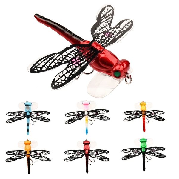 Appâts Leurres Topwater libellule mouches sèches insectes mouche leurre de pêche 6.2g 75mm truite Popper appâts artificiels Wobblers pour la pêche à la traîne leurre dur 1 pièces 230830