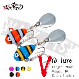 Appâts Leurres WALK FISH 1 pièces métal Mini VIB avec cuillère leurre de pêche 10g 21cm broche de pêche manivelle Vibration Spinner appât coulant 230821