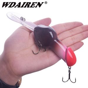 Appâts Leurres WDAIREN Dick Rattle Big Minnow Rattling Wobblers Pour Brochet Mer Hiver Faux Pêche À La Traîne Crankbait Artificiel Dur Appât 230504