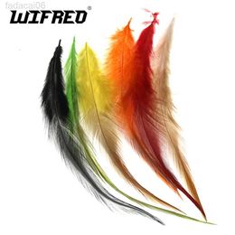 Baits Kunstaas Wifreo 50 stks Vliegbindset Natuurlijke Kip/Haan Zadel Hackle Cock Veren voor Streamer Wollige Bugger vliegt veren Materiaal HKD230710