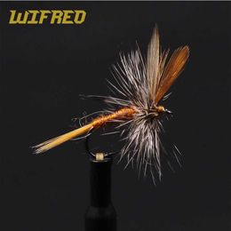 Appâts Leurres Wifreo 6/10pcs Adams Fly #14 Parachute Dry Fly Leurre de pêche à la truite artificielle Appât Adulte Mayfly volant Caddis ou Midge HKD230710