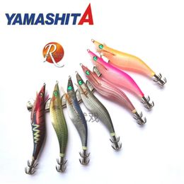 Baits lokt Yamashita 1.53.5 3G20G Luminous Wood Shrimp Squid Hook Sea Fishing Road en False Bait CuttleFish Soft Squid Silk Wood Aas 230511