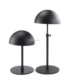 Bak zwart pruik dop opslagrek metalen display stand hoed display rack hoed houder dop display hoed houder rek
