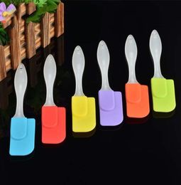 Bake Gadget Silicona Spátula Soft Spatula Batter Crema de crema de mantequilla Alta temperatura ecológica Flat Spatula Herramienta de horno de cocina VT05296218354