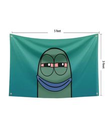 Gebakken vlag 3x5 voet banner grappige poster UV-bestendigheid vervaging duurzame man grot muur vlag met koperen doorvoertules voor studentenkamer4438683