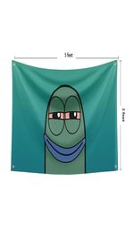 Gebakken vlag 3x5 voet banner grappige poster UV-bestendigheid vervaging duurzame man grot muur vlag met koperen doorvoertules voor studentenkamer8129383