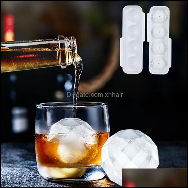 Utensilios para hornear Cocina, Comedor Gardensafety Plástico Whisky Bola de hielo Bandeja para hacer cubitos Esfera Mod Molde Fiesta Ladrillo Barra redonda Herramienta para el hogar Mods para hornear