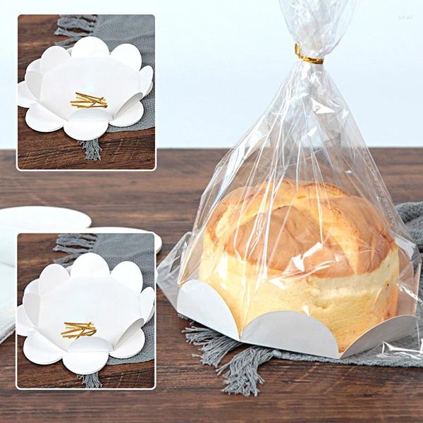 Outils de cuisson 10 pièces emballage de gâteau fête boulangerie pain plateau en papier nourriture Dessert cuisson Toast sac cadeau de mariage décoration de la maison