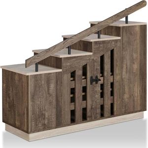 Outils de cuisson de cuisson 24/7 Boutique à la maison Cadence Farmhouse Hidden Shoe Cabinet Entryway Halway Decorative Rangement avec portes Escalier-style