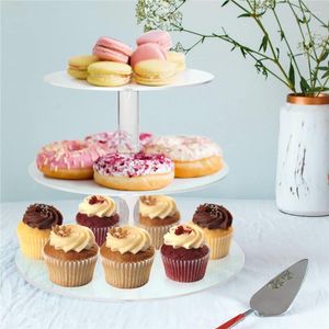 Bakvormen Gereedschappen 3/4 Tiers Macaron Display Stand Cupcake Toren Acryl Rack Cake Stands Lade Voor Bruiloft Verjaardag Decoreren