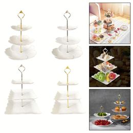 Outils de cuisson, support à cupcakes à 3 niveaux, présentoir à gâteaux et desserts, plateau de fruits secs, support Dim Sum pour fête de thé, événement de mariage