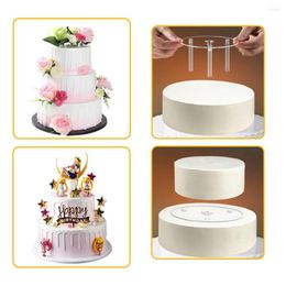 Bakware tools 36pc/set multi-layer cake-standaard gesuspendeerde pakkingondersteuning frame ronde dessert spacer paspacer paspacet bakgereedschap met kaart