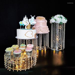 Bakware tools 4-6pcs/lot transparant acryl cake dessert display stand voor feesttoren cupcake houder bruiloft verjaardag decor