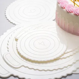 Outils de cuisson 5 pièces planches à gâteaux rondes réutilisables ABS présent Cupcakes dessert affiche plateau servant cuisine barre à manger outil