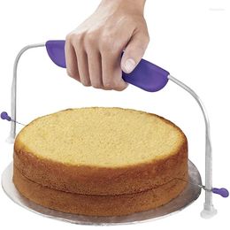 Outils de cuisson de cuisson au niveau de gâteau réglable pour le nivellement et torting coucher coucheur pizza pâte trancheuse fil de fil de boulangerie