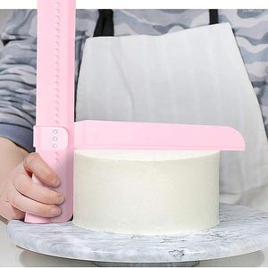 Bakvormen Gereedschap DIY Verstelbare Dekvloer Taart Schraper Fondant Spatels Crème Rand Soepeler Decoreren Keuken Bakken Accessoires