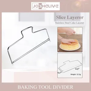 Outils de cuisson de cuisson à pâtisserie double gâteau coupé à coupe à trancheuse réglable en acier inoxydable filtre pain diviseur accessoires de cuisine