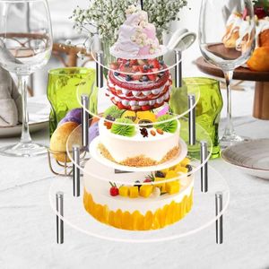 Bakware Tools Duurzame cakedisplay Stand Herbruikbaar trouwfeest Cupcake Dessert Tray Dikke Acryl Rack Huishoudelijke benodigdheden