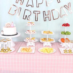 Bakvormen Gereedschappen Europese stijl Taartstandaard Snackrek Fruit Cupcake Dienblad Verjaardagsfeestje Decoraties Bruiloft Dessert Tafel Koekjeshouder