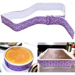 Bakware gereedschap zelfs bakpan strip 4 stks katoenen doek voor cake warmtisolatie om kroon te voorkomen