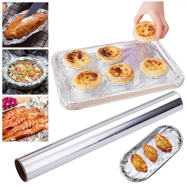 Outils de cuisson, rouleau de papier d'aluminium domestique, emballage alimentaire robuste, enveloppes de cuisine, accessoires de cuisson en étain