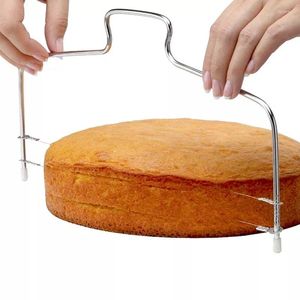 Bakware gereedschap in 2022 staal verstelbare draad cake snijder sliceur keuken accessoires leveler brood mes bakgebak