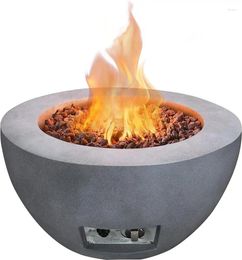 Herramientas de horneado Kante Tabla de fuego de propano de 25 pulgadas 50 000 Btu Pit de concreto grande para patio de jardín al aire libre