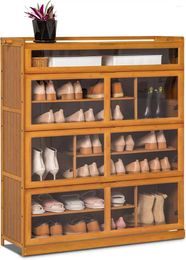 Outils de cuisson de pâturage armoire de rangement à chaussures monibloom avec portes en acrylique traction