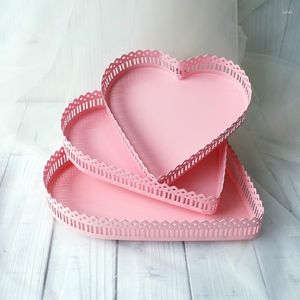 Bakware tools roze prinses bruiloft decoratie taart bakwinkel display staat thuis keukengerechten cupcake harttype ladeplaten