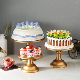 Outils de cuisson support à gâteau rond piédestal porte-Dessert support en fer en métal Base de mariage fête d'anniversaire Cupcake