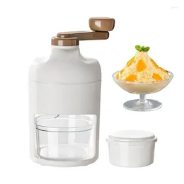 Outils de cuisinier à cuisson rasé de glace rasé la machine broyée à la main avec rasoir en acier inoxydable portable pour slushies Snowcones