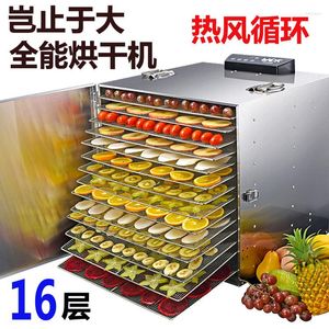 Ustensiles de cuisson Outils Déshydrateur Alimentaire En Acier Inoxydable Fruits Légumes Machine De Séchage Séchoirs Séchés Processeur Commercial 16 Couche