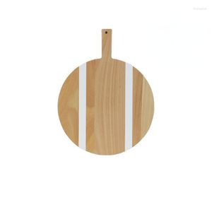 Ustensiles de cuisson Outils Blanc En Bois Dessert Table Décoration De Mariage Présentoir Gâteau Plaque Après-Midi Thé Froid Plateau De Repas